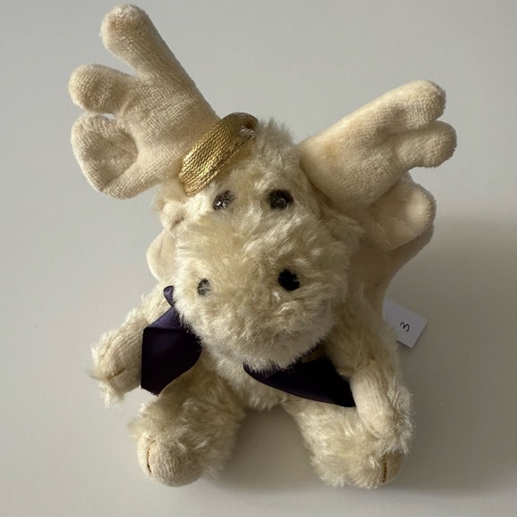 Boyds Bears ~ Set of Three Athena Plush Moose Angel Ornaments - Picture 9 of 13